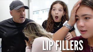 Family Reacts to My LIP 👄FILLERS  VLOG1720 [upl. by Inge]