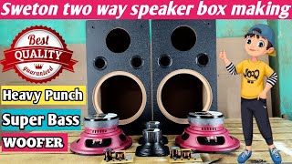 two way speaker box  how to make speaker box [upl. by Onailil]