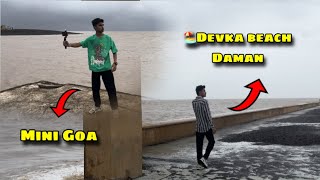 Daman Gujarats Mini Goa🏖️ Devka Beach Explore full Vlog Video 2024  Shanivlogs [upl. by Tebazile]