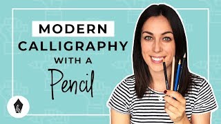 Beginners Guide To Doing Calligraphy with a Pencil [upl. by Elison902]