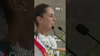 ClaudiaSheinbaumPresidenta asegura programa para recién nacidos y los primeros mil días de vida [upl. by Yenolem694]