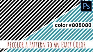 Photoshop  Recolor a pattern to an exact color [upl. by Dru]