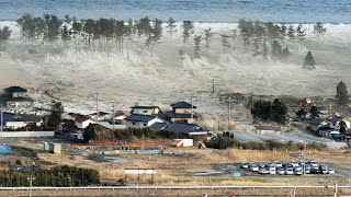 Tsunami Caught on Camera in chennai kanyakumari pondicherry srilanka and japan [upl. by Diantha]