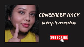 Concealer Hack to keep your concealer creaseless for long time [upl. by Ayela]