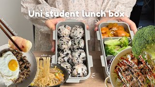 a week of Uni student lunch box easy recipes [upl. by Yanehs875]