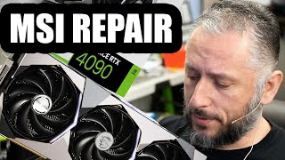 1700 MSI 4090 SUPRIM X Graphics Card Repair [upl. by Somerville]