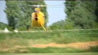 Trex 600E with Hughes MD500E Scale Fuselage RC Helicopter [upl. by Von362]