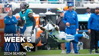 Indianapolis Colts vs Jacksonville Jaguars  2024 Week 5 Game Highlights [upl. by Atnoved17]