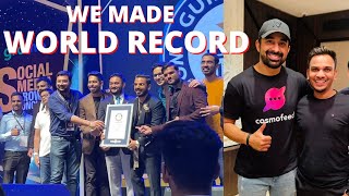 सबसे बड़ा Social Media Event  We Made Guinness World Record in Delhi Ft Pushkar Raj Thakur [upl. by Arelc]