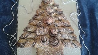 Pan brioche Albero di Natale alla nutellaFatto in casa [upl. by Dyal712]