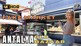 ANTALYA FAKE MARKET OLD BAZAAR 2024 🇹🇷 TURKEY SHOPPING CENTRE turkey antalya travel shopping [upl. by Brout]