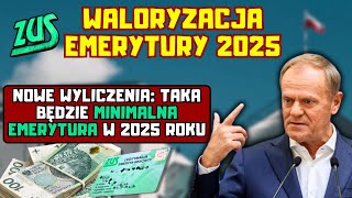 ⚡️Waloryzacja emerytury  nowe wyliczenia zysku na rękę Taka będzie minimalna emerytura w 2025 roku [upl. by Ieso]