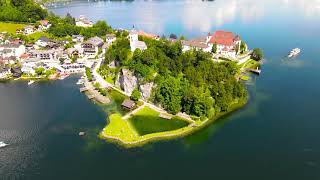 Traunsee Attersee Mondsee  Above Austria [upl. by Halilak]