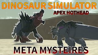 Dinosaur Simulator  Apex Hothead Meta Mysteries  How good is apex hothead [upl. by Atinek]