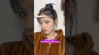 EPIC KPOP Hairstyle Hack for Asian Slim Face hairstyle hairstylegirl asianhairstyle [upl. by Antonina455]