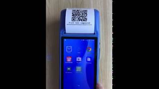 Android 60 pos terminal Loyverse app working thermal printer mobile pos machine [upl. by Anoli]