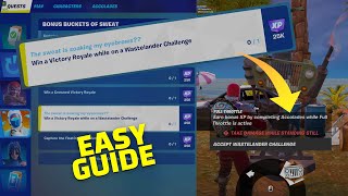 How to Win a Victory Royale while on a Wastelander Challenge  All Sweat Summer Quests Fortnite [upl. by Namielus]