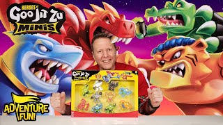 Heroes of Goo Jit Zu 10 Pack Minis Ultra Rare amp Rares  Metallic Finishes Adventure Fun Toy review [upl. by Guntar]