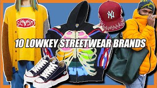 10 Lowkey STREETWEAR BRANDS You Should Know About 2020 [upl. by Yemrej]