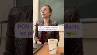 Prof de rêve ➡️ élèves de rêve 🫶 université [upl. by Letty]