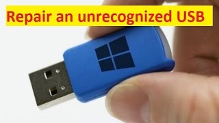 How to Repair an unrecognized USB drive [upl. by Cobby752]