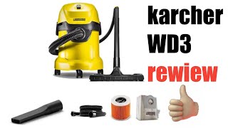 karcher WD3 wet amp dry vacuum cleaner review amp demo best vacuum cleaner 2022 SRhomeminister [upl. by Colpin343]