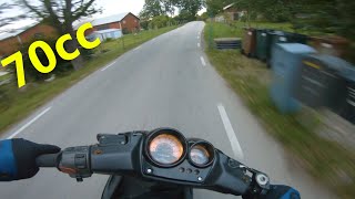 Yamaha Aerox 70cc  Full Throttle Pov [upl. by Alex103]