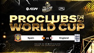 FC24 Pro Clubs  World Cup QF  England vs Spain [upl. by Perlman]