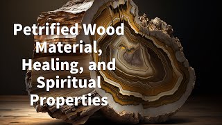 Petrified Wood Material Healing and Spiritual Properties [upl. by Eleaffar]