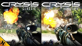 Crysis Remastered Trilogy vs Original  Direct Comparison [upl. by Sairu98]