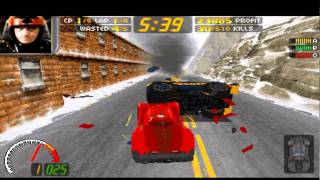 Carmageddon 1 Gameplay destroying cars and polices [upl. by Nya]