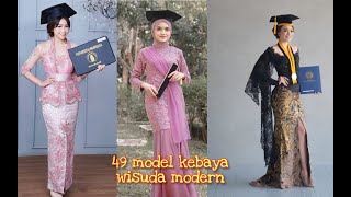 49 Inspirasi Model Gaun Kebaya Batik Cantik untuk Wisuda [upl. by Rooney]