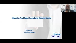 WEBINAR Yerel ve Küresel Asgari Kurumlar Vergisi [upl. by Bayard]