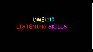 LISTENING SKILLS 1 [upl. by Philan]