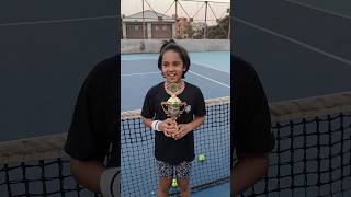 Runners Up Krisha Bansal Bengal Tennis State Championship Under10 [upl. by Nnylyoj]