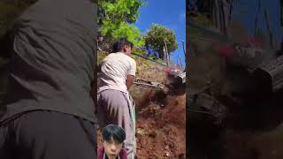 Lahan miring buat pertanian  shortsvideo automobile diy meshine  pertanian [upl. by Noruq]