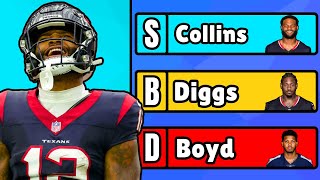 2024 MIDSEASON WR TIER LIST RANKING THE BEST WRS OF THE YEAR SO FAR RANKING NFL WRS 2024 [upl. by Lebazej850]