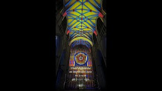 Stunning York Minster fire light show [upl. by Hallvard420]