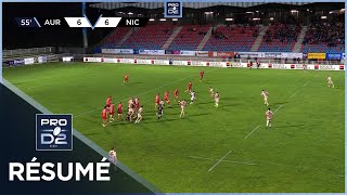 PRO D2 Saison 20242025 J07  Résumé Stade Aurillacois  Stade Niçois Rugby [upl. by Elfstan336]