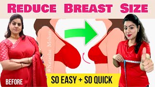 How to Reduce Breast Size FAST amp Lift Breast Size Naturally  Best Way To Reduce Breast Fat Fast [upl. by Gudren]