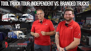 Tool Truck Tour What Its like as an Independent VS Branded Trucks SnapOn Cornwell Matco amp Mac [upl. by Eimot601]