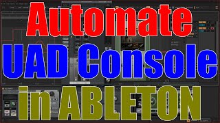 Control UAD Console from inside Ableton Live with GROUND CONTROL M4L device [upl. by Akirre]