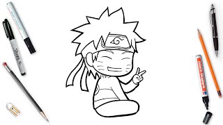 How To Draw Naruto Easy Step By Step  Chibi Naruto Shippuden  Kawaii Art [upl. by Karas]