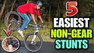 5 EASY NONGEAR MTB TRICKS  Infinity Riderzz [upl. by Hanako]