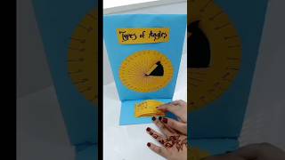 Types of Angles Maths exhibition modelyoutubeshorts mathsmodel reels shortvideo craft [upl. by Monarski319]