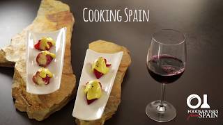 Spanish tapas recipe Manchego cheesestuffed Piquillo peppers with a Saffron crust [upl. by Bornstein]