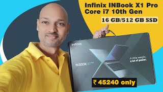 Infinix INBook X1 Pro Core i7 10th Gen [upl. by Ehpotsirhc]