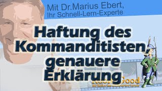 Haftung des Kommanditisten genauere Erklärung [upl. by Devora]