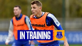 BLUES RETURN FROM INTERNATIONAL DUTY  RICHARLISONS SHARP SHOOTING  EVERTON IN TRAINING [upl. by Noryv230]