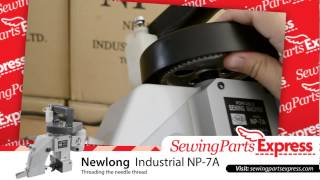 Threading the Newlong NP7a Portable Bag Closer Stitcher Cerradoras de Sacos Cerradoras de Bolsas [upl. by Augusta]